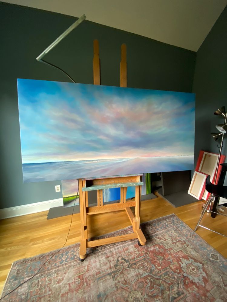 Contemporary coastal landscape paintings in oils by North Carolina artist Nancy Hughes Miller