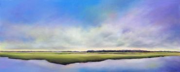 North Carolina landscape artist Nancy Hughes Miller paints contemporary colorful coastal landscapes