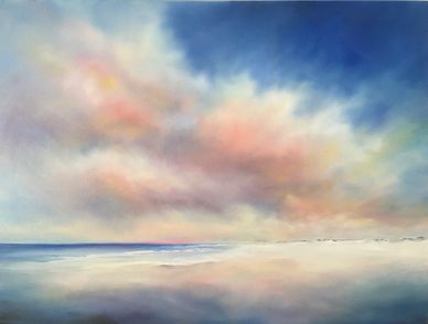 Summer Beach Clouds 18x24