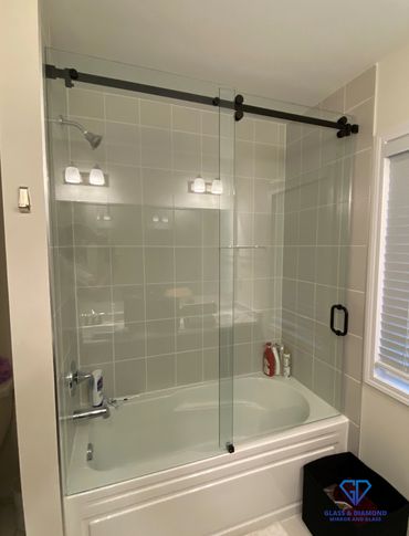 sliding shower door