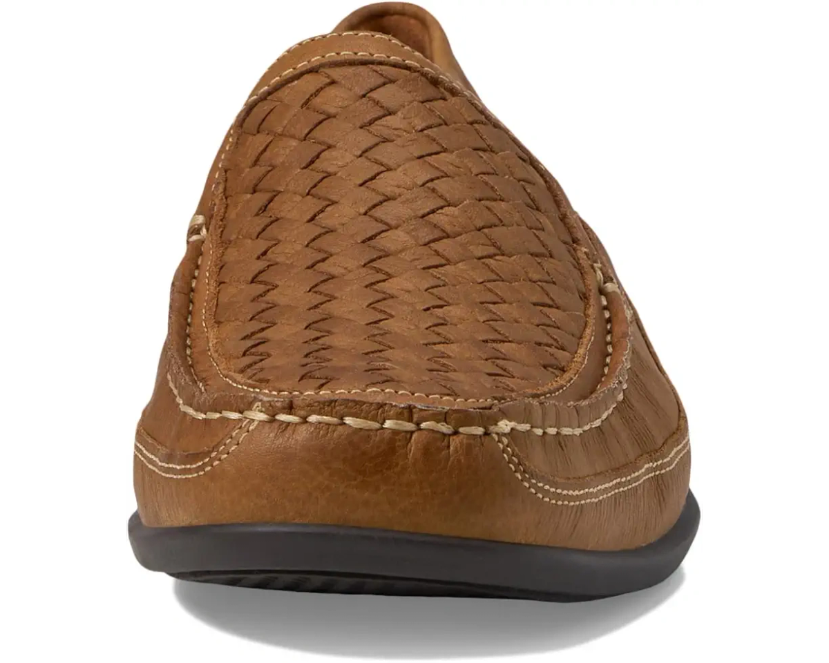 Johnston & Murphy Locklin Woven Venetian Leather Loafers - Tan Men main image 3