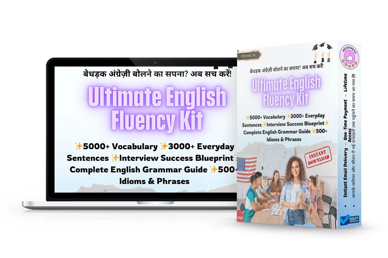 English Fluency Kit, Speak English with confidence, English speaking course