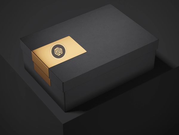 Custom black and gold luxury perfume box UAE