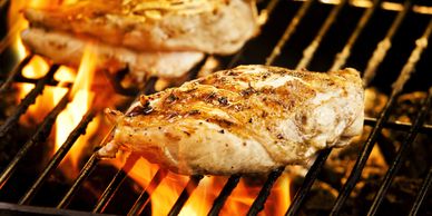 Grilled breast of chicken