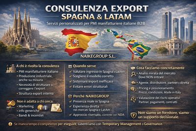 Consulenza Export Spagna e Latam NAIKEGROUP 