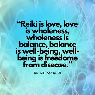 Quote about Reiki by Dr. Mikao Usui to explain the mission of ReikibyFiona. 