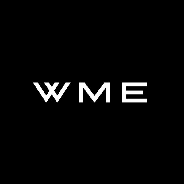 Stylized letters "WME" logo on black background.