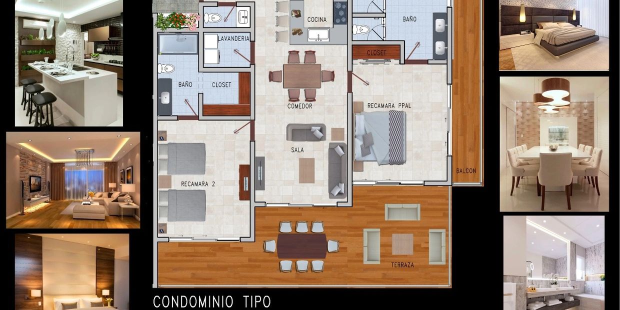 2-Bedroom Floor Plan at J's Jewels Condotel, Hotel in Puerto Vallarta, Luxury Condominiums in Mexico