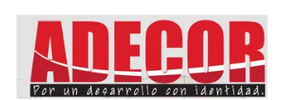 Logo of ADECOR with the tagline in Spanish below.