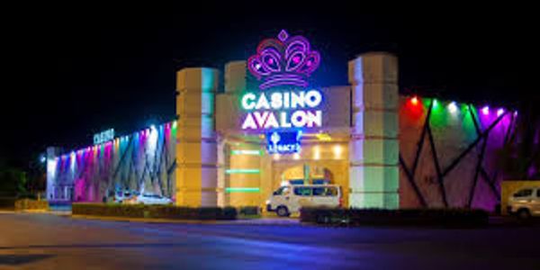 night view of the out side of Avalon casino punta cana 