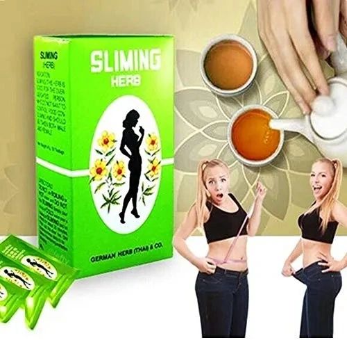 50 Bags Sliming Herbal Tea Burn Fat Diet Detox Weight Loss Drink, Fit Fast/ German Herb Band