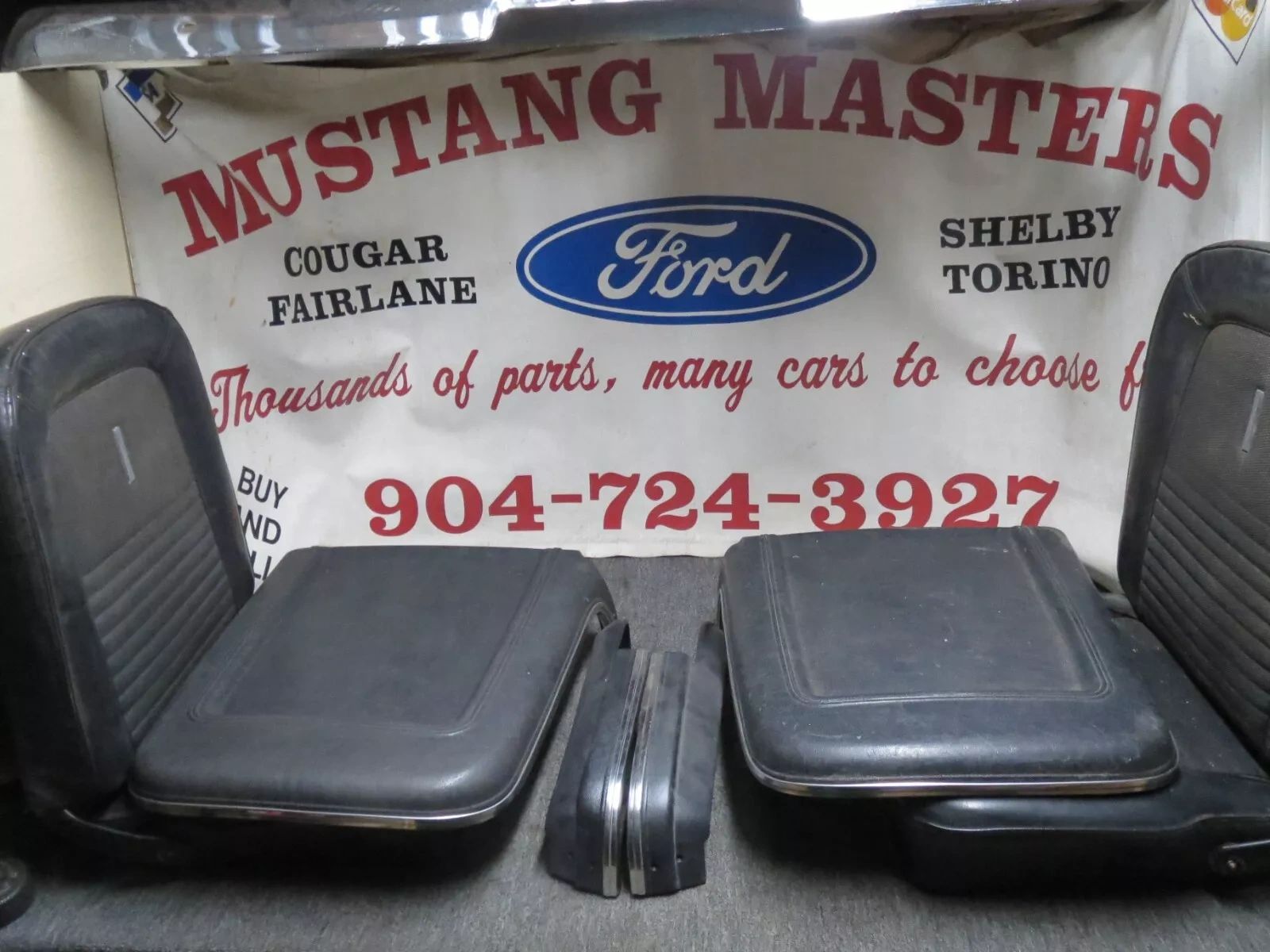 1967 Shelby GT500 # 733 Mustang Deluxe Seat Back Real Plastic Backs 