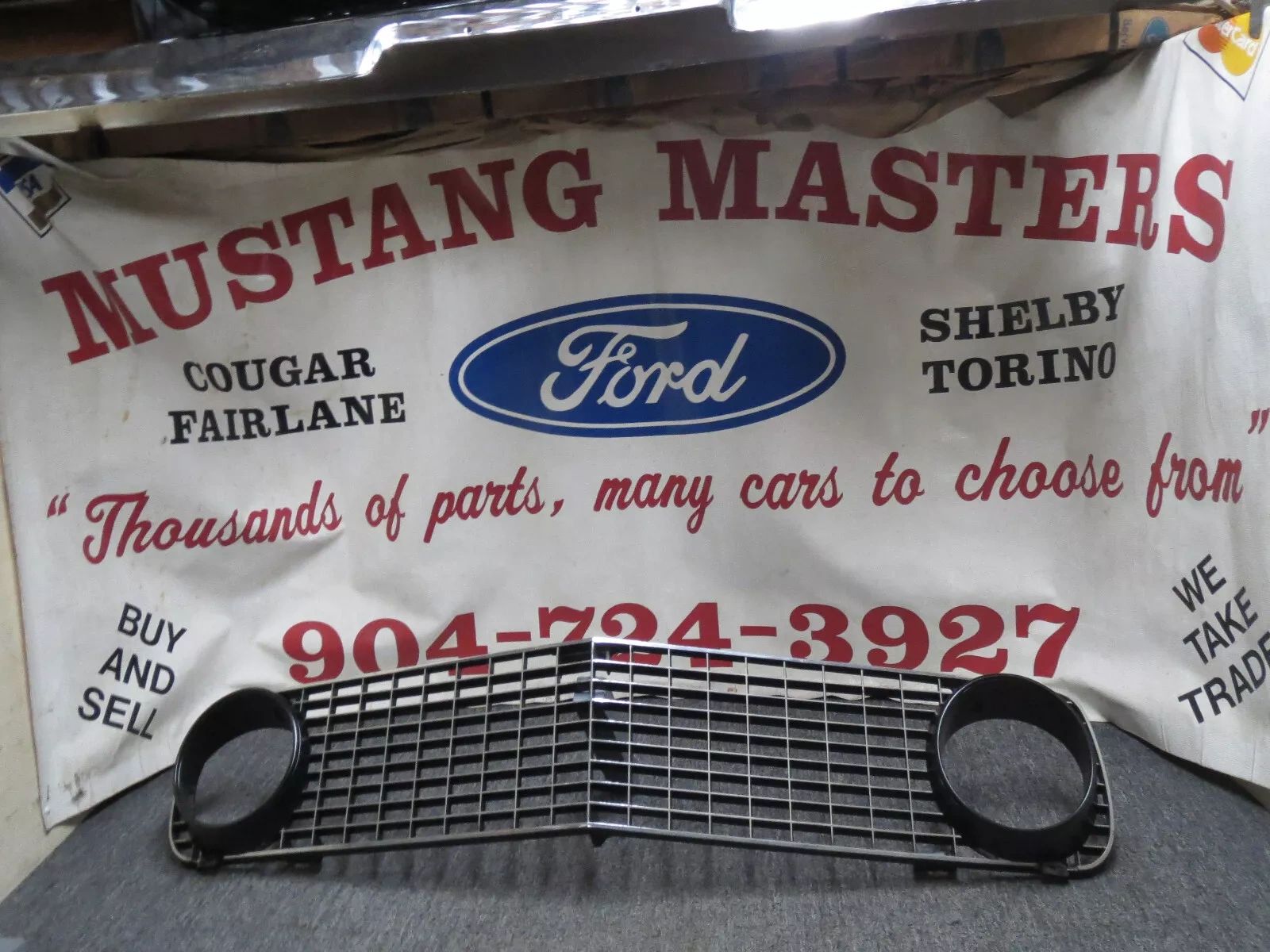 1969 302 Boss 429 Mustang Mach1 Grande Chrome Faced Grill
