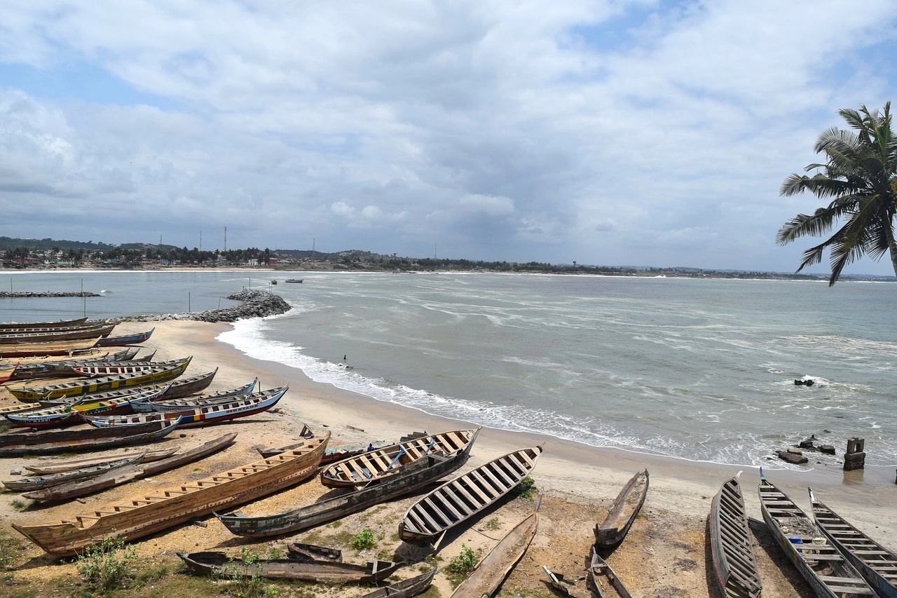 A beach in Accra, Ghana.