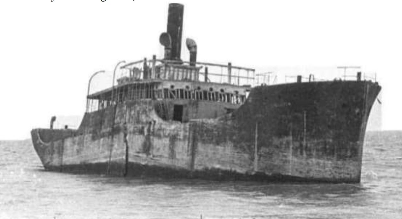 This is S.S. Atlantus. She did NOT travel across the Atlantic !!!!
