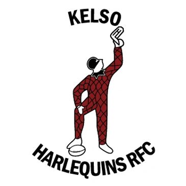 Kelso Harlequins RFC rugby logo.