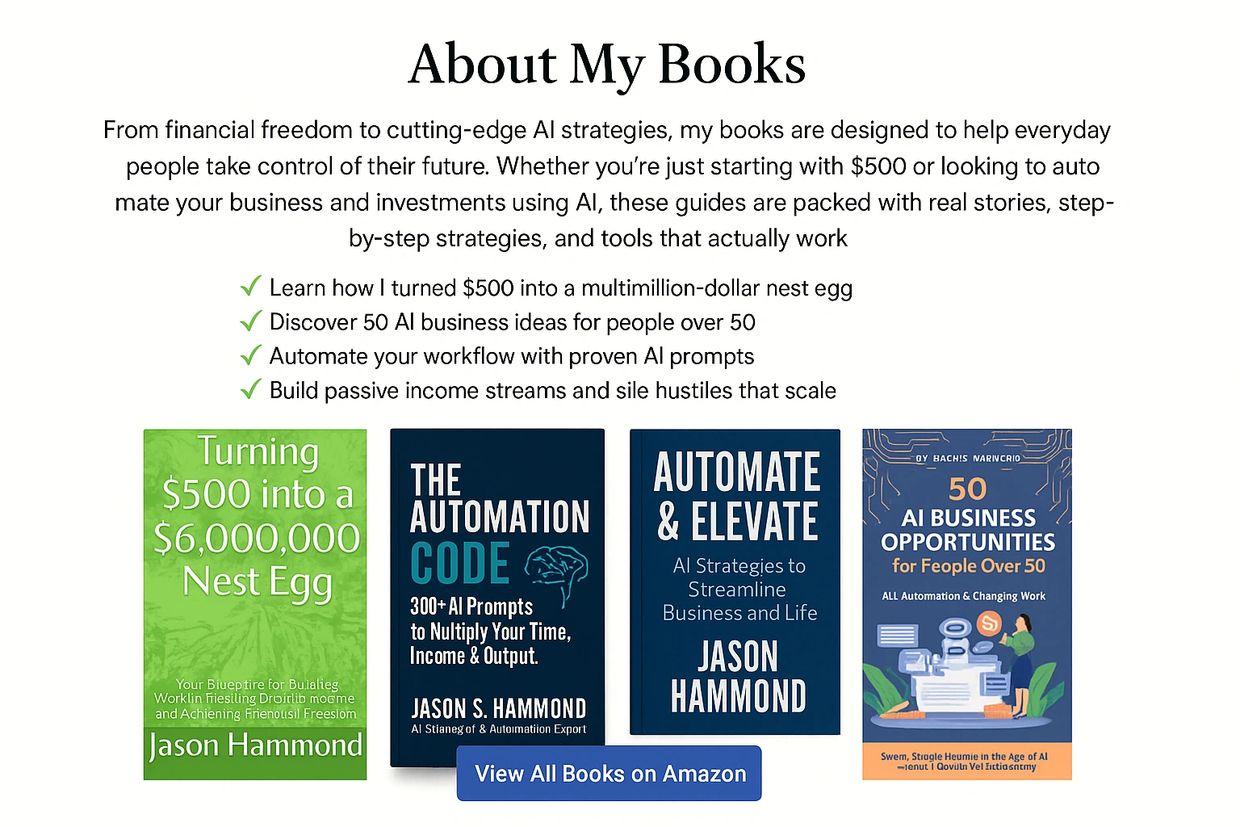 From financial freedom to cutting-edge AI strategies, my books are designed to help everyday people 
