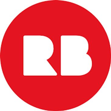 Red circle logo with white stylized 'RB' letters.
