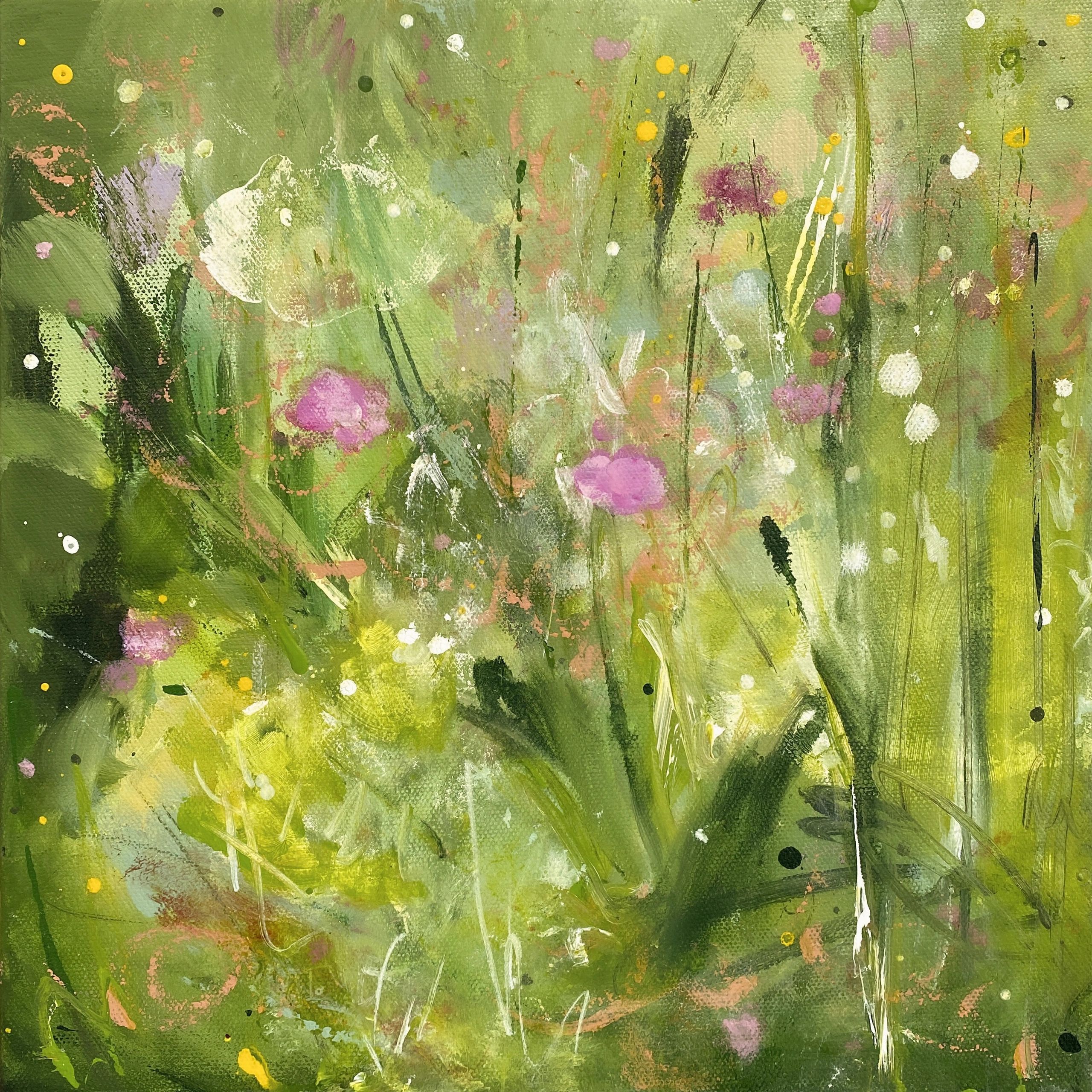 Abstract Floral Paintings Contemporary Artist Lisa Hayden