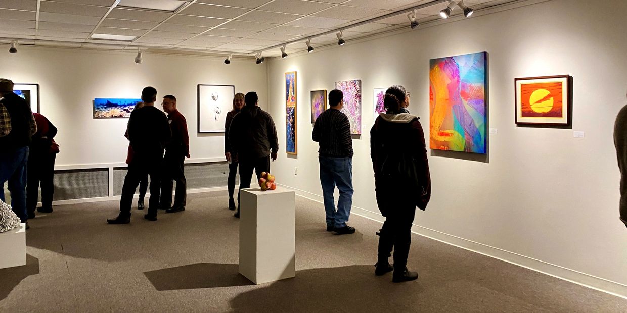 ArtSpace Maynard - opening reception for Energy art exhibit 