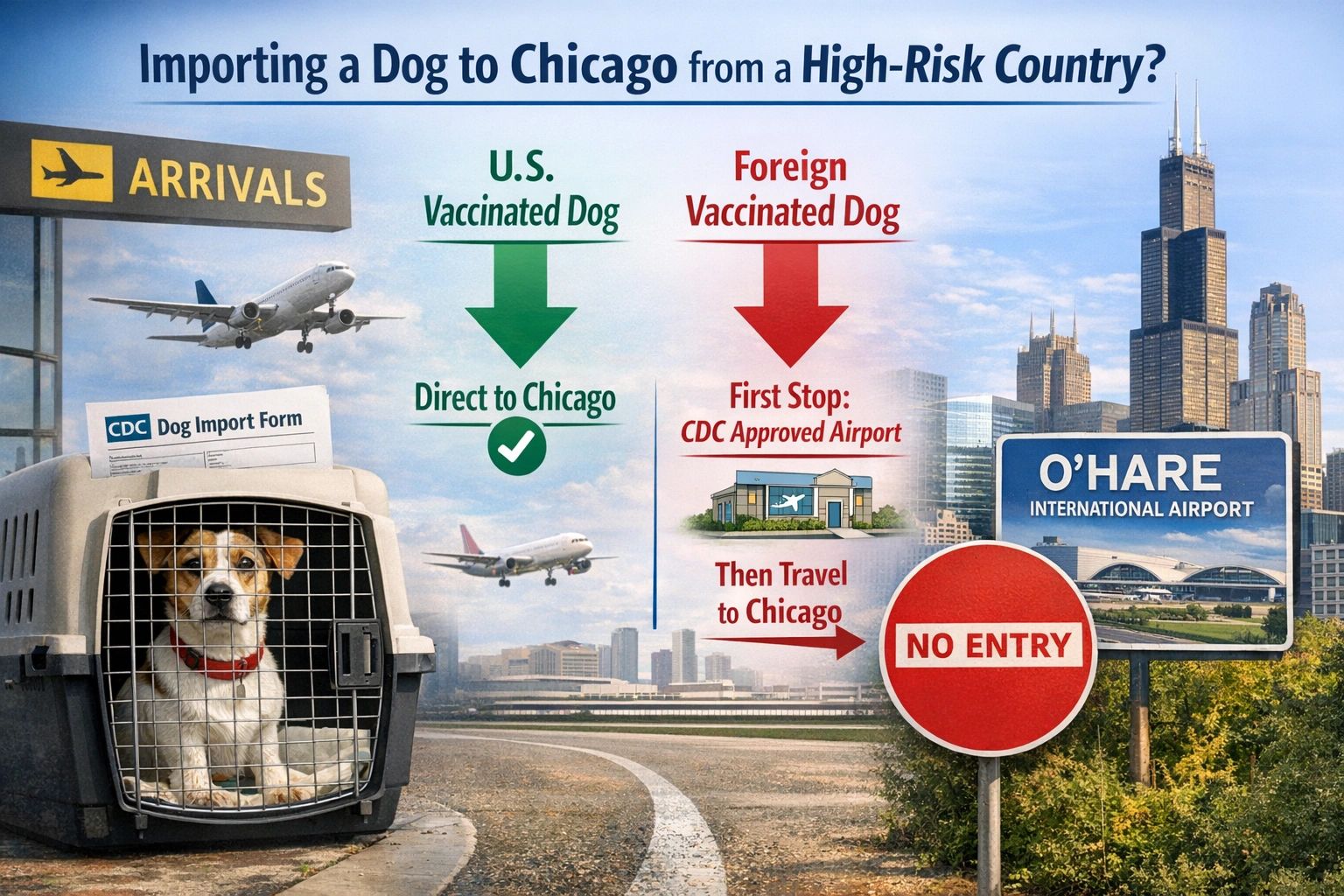 CDC Dog Import Requirements for Chicago Arrivals