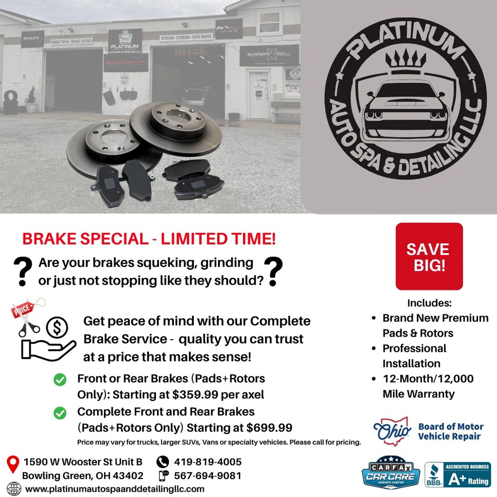 Don't miss out on our awesome specials! Sign up for our email list for updates and specials. 