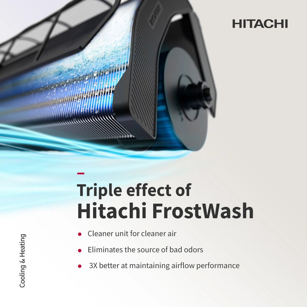 Hitachi heat pump starts from just$1650/-