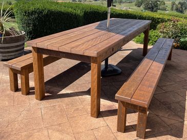 garden outdoor rustic wooden furniture stongbarn woodshop recycled nz made macrocarpa
