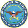 Seal of the U.S. Department of Defense featuring an eagle and shield.