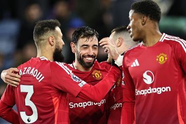 Bruno Fernandes celebrates