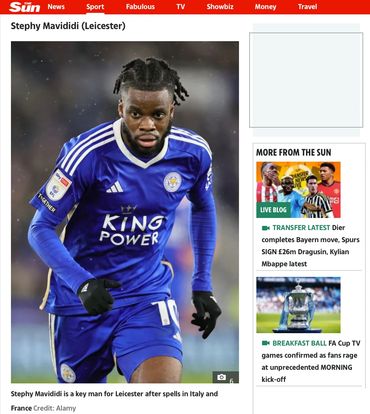 Publication of professional football photography from James Holyoak Photographer in Leicestershire