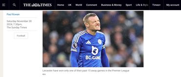 Usage of professional sports photography from James Holyoak Photographer in Leicestershire