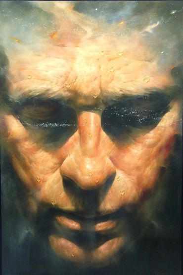 Self Portrait with Eyes Closed
72" x 48"
