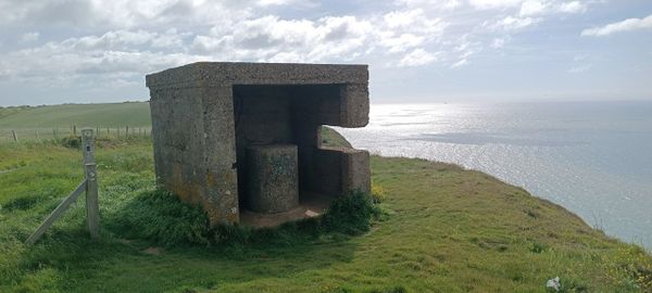 WW2 fortification.Abbots cliff.White cliffs of dover.Saxon shore way.English Coastal Path.