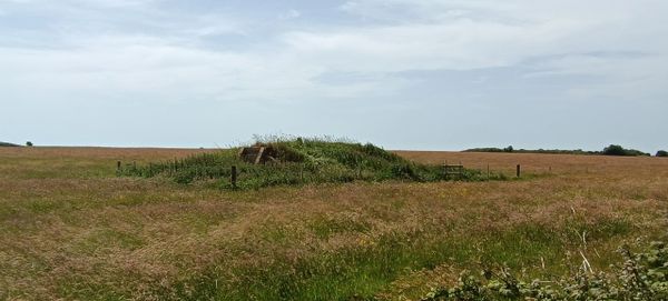World War 2 fortifications.White cliffs of dover.Saxon shore way.English Coastal Path. 