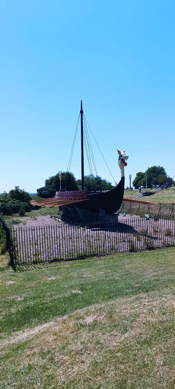 Viking longboat.  Pewell Bay/Cliffsend.