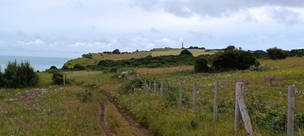 White Cliffs of Dover. Kingsdown to St Margret's Bay. Saxon Shore Way. England Coastal Path.