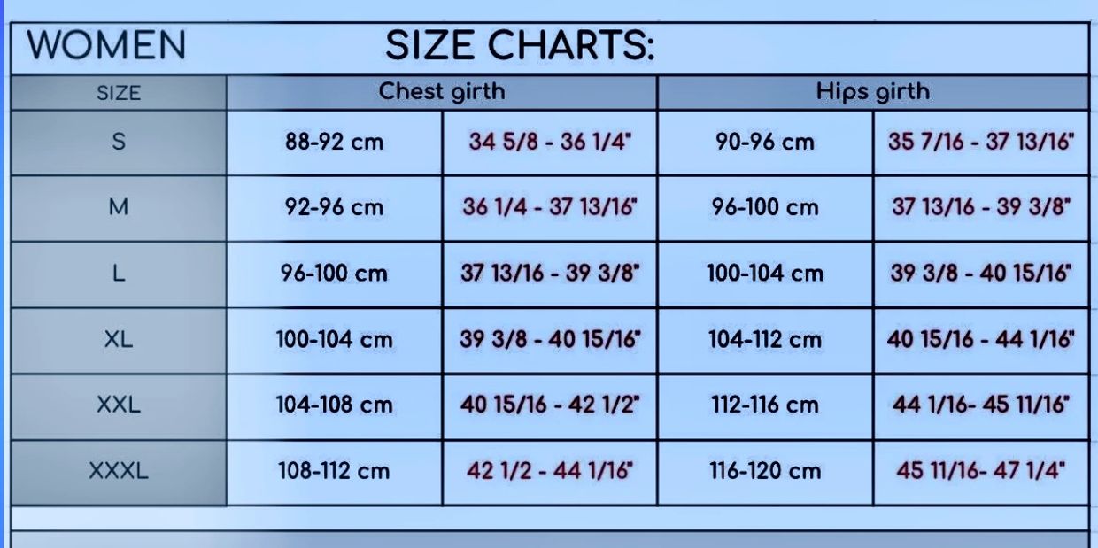 Debenhams Size Chart