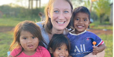 Jessie Fox serving in rural Argentina.