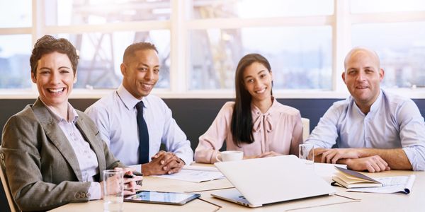 Attorneys sitting at a conference table