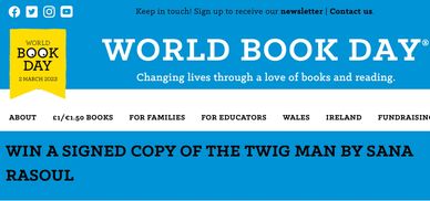 Two lucky readers can win a signed copy of The Twig Man by Sana Rasoul!
Beware The Twig Man, the Twi