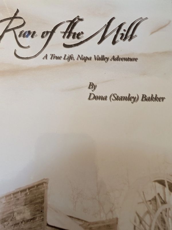 Book titled 'Run of the Mill' by Dona (Stanley) Bakker.