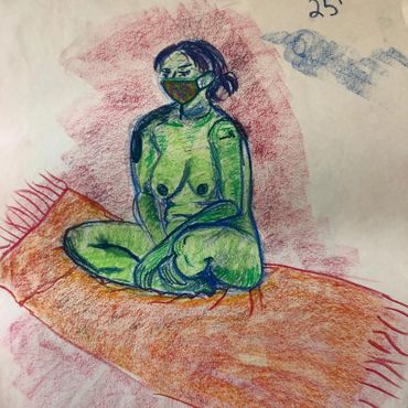 The Girl
Oil Pastel
October 2020