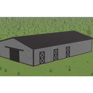 Horse Barn: 6 stalls, wash area, tack room and an open area/