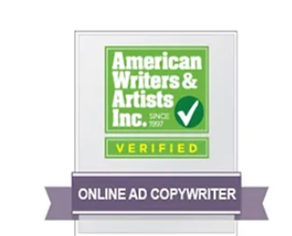 Online AD copy writer badge