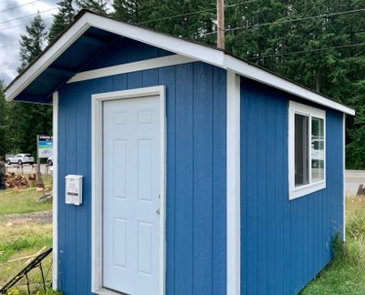 Outside, it looks like a regular shed, right? well check out the inside!