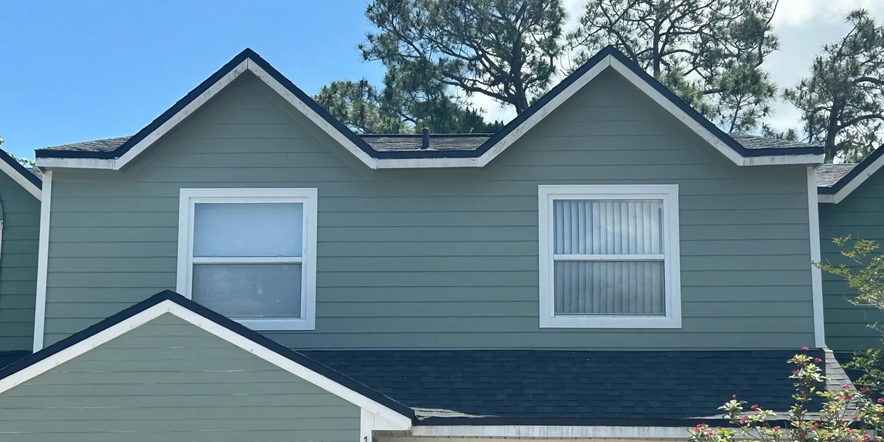 Lap Siding install and exterior paint on residential home in Daytona Beach