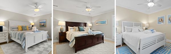 i picture with three beds