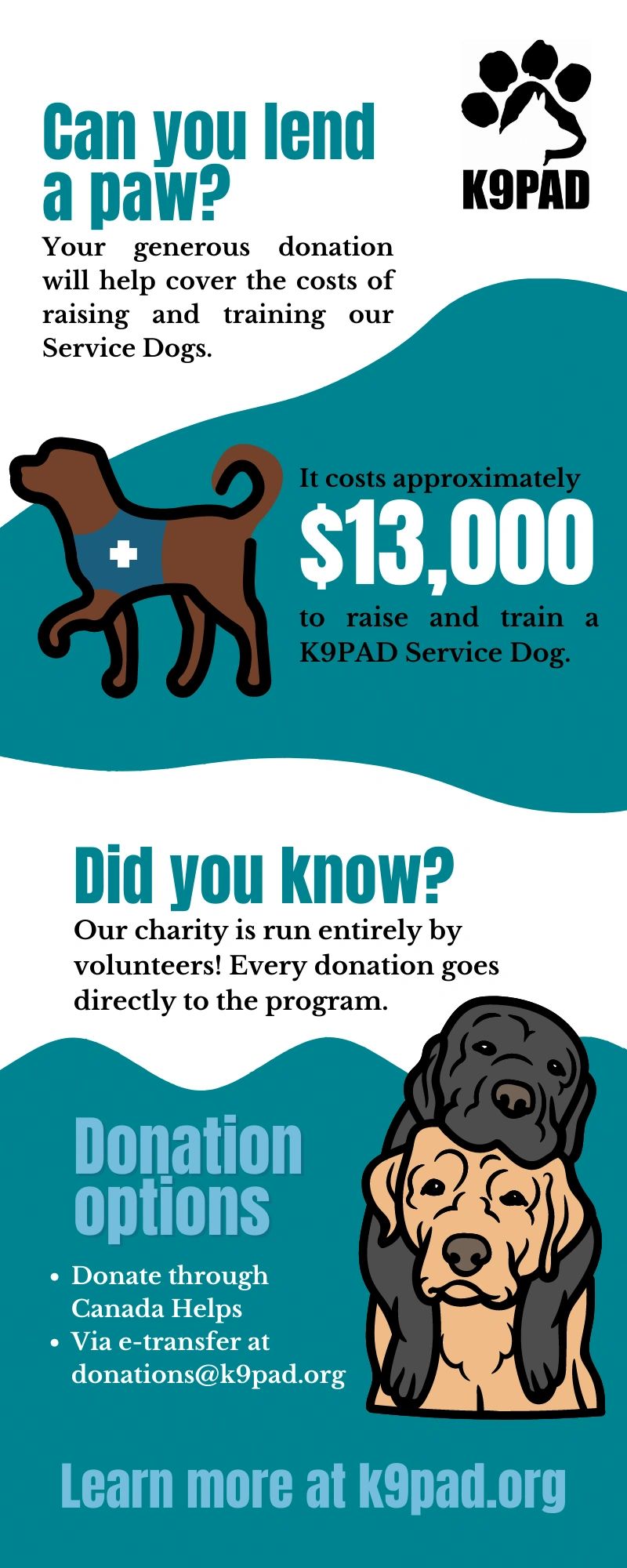 K9PAD - Service Dog, Donate K9PAD - Service Dog, Donate