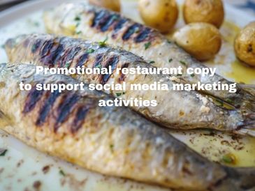 Restaurant meal of fish and potatoes